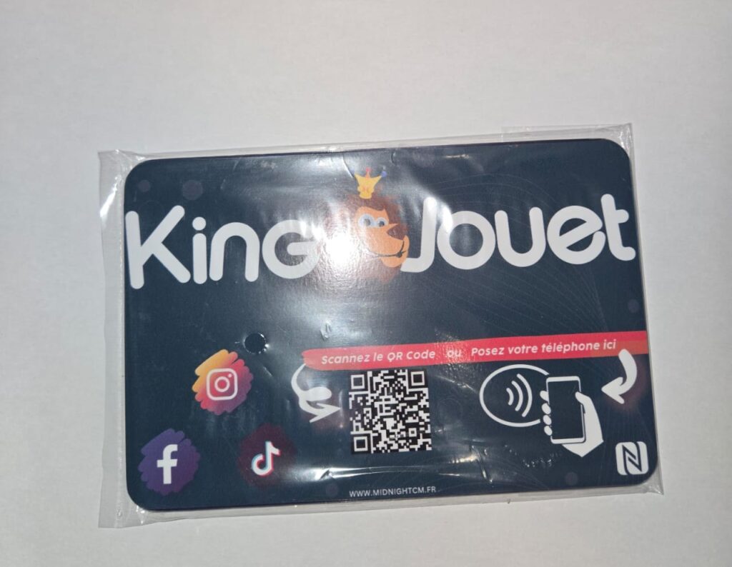 réalisations digitales plaque multi réseaux nfc midnight cm personnalisée king jouet